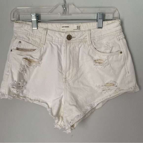 Zara Shorts Zara Trf Denim Womens Cheeky Shorts Poshmark